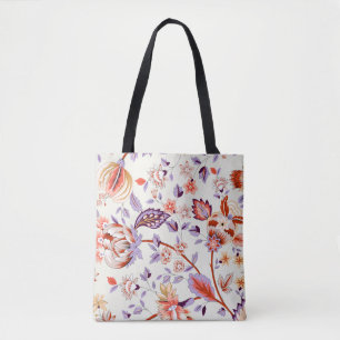 Classic paisley and fine lace pattern, Persian pat Tote Bag