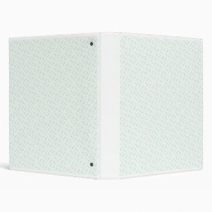 Classic Pale Green Modern Pattern Binder