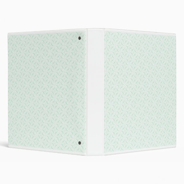 Classic Pale Green Modern Pattern Binder (Background)
