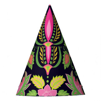 Classic Pansy: Vintage Floral Wallpaper Party Hat