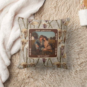 Classic Parents Wedding Anniversary Throw Pillow