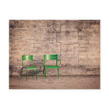 Classic Paris Park Chairs Photo Postcard