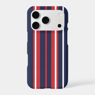Classic Patriotic Red White Blue Stripes Seamless