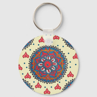 classic pattern keychain