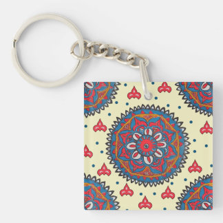 classic pattern keychain