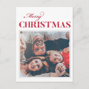 Classic Pattern Merry Christmas Postcard