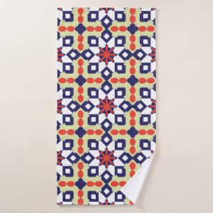 Classic Pattern Ornament,Seamless Geometric Patter Bath Towel