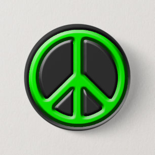 Classic Peace Sign 2 Inch Round Button