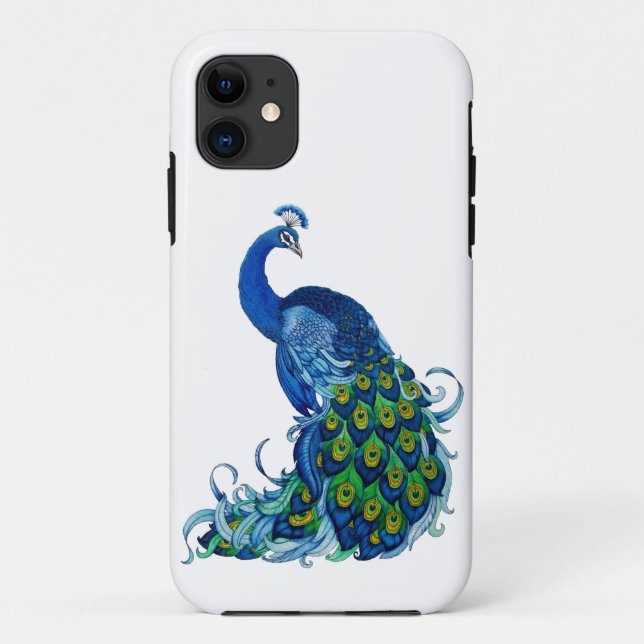Classic Peacock Design Case-Mate iPhone Case (Back)