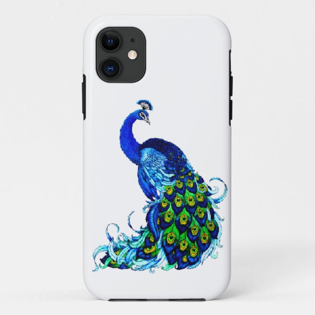 Classic Peacock Design Case-Mate iPhone Case (Back)