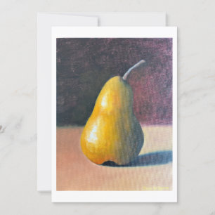 Classic pear thank you card