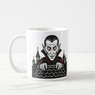Classic Peeking Vampire Mug 