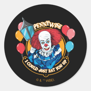 Classic Pennywise - I Could Just Eat You Up Classic Round Sticker