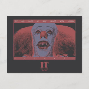 Classic Pennywise - Much Better When You're Afraid Postcard