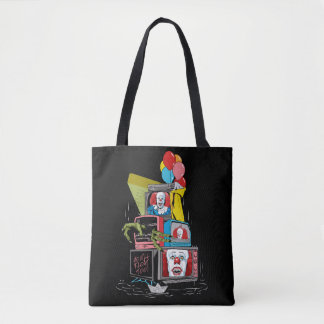 Classic Pennywise TV Stack - You'll Float Too Tote Bag