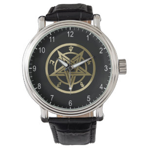 Classic pentagram symbol watch