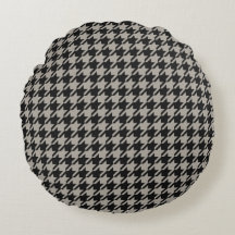 Classic Pepita Houndstooth Pattern Black Grey  
