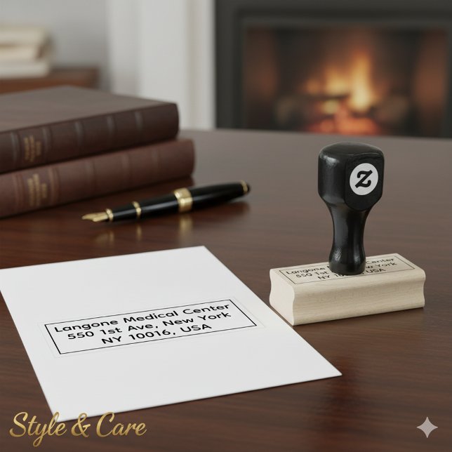 Classic Personalized Address Wooden Rubber Stamp (Classic Personalized Address Wooden Rubber Stamp)