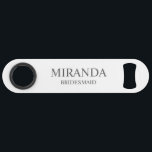 Classic Personalized Bridesmaid Name Bar Key<br><div class="desc">Personalized Bridesmaid Name Gifts
This design features personalized bridesmaid's name and title in classic serif font style on white background.

Also perfect for Maid of Honour,  Mother of the Bride and more.</div>