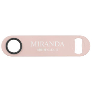 Classic Personalized Bridesmaid Name Bar Key