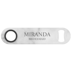 Classic Personalized Bridesmaid Name Bar Key