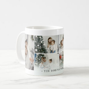 Classic Personalized Family Photo Collage   Custom Coffee Mug
