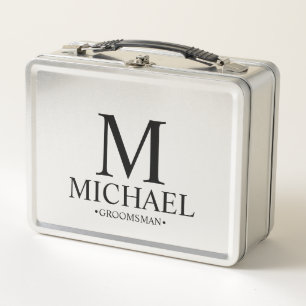 Classic Personalized Groomsman Metal Gift Box