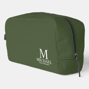 Classic Personalized Groomsman Monogram and Name Dopp Kit