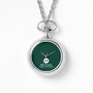 Classic Personalized Groomsmen Monogram and Name Watch