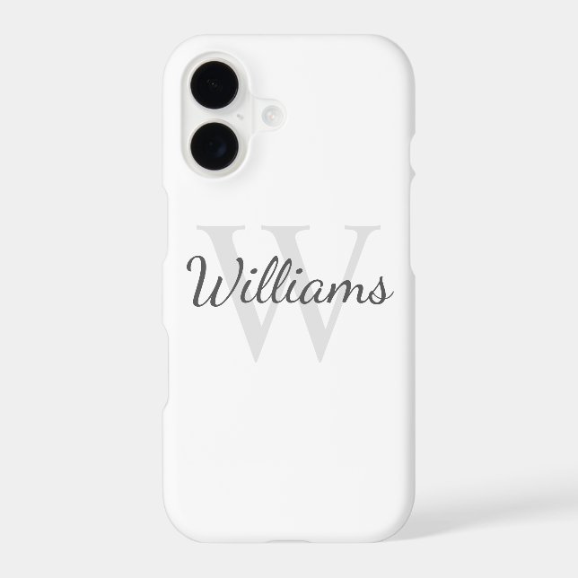 Classic Personalized Monogram and Name (Back)