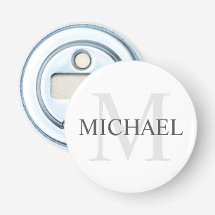 Classic Personalized Monogram and Name Bottle Opener