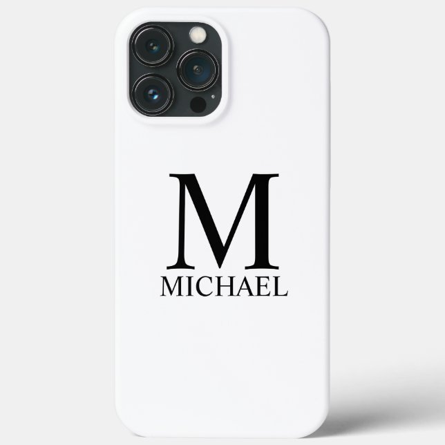 Classic Personalized Monogram and Name Case-Mate i iPhone Case (Back)