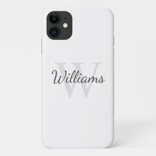 Classic Personalized Monogram and Name iPhone 11 Case