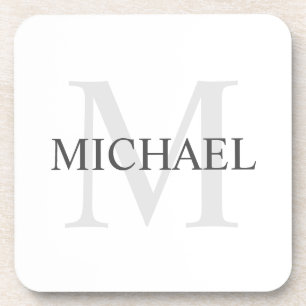 Classic Personalized Monogram and Name Coaster