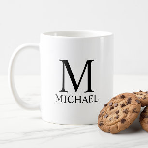 Classic Personalized Monogram and Name Coffee Mug