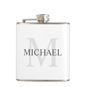 Classic Personalized Monogram and Name Hip Flask