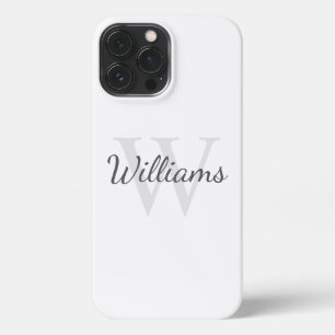 Classic Personalized Monogram and Name iPhone 13 Pro Max Case