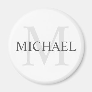 Classic Personalized Monogram and Name Magnet