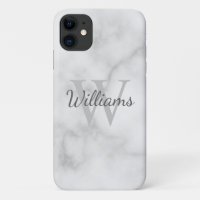 Classic Personalized Monogram and Name Marble Look