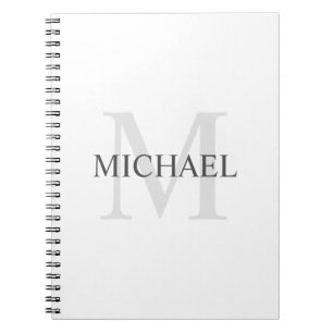 Classic Personalized Monogram and Name Notebook