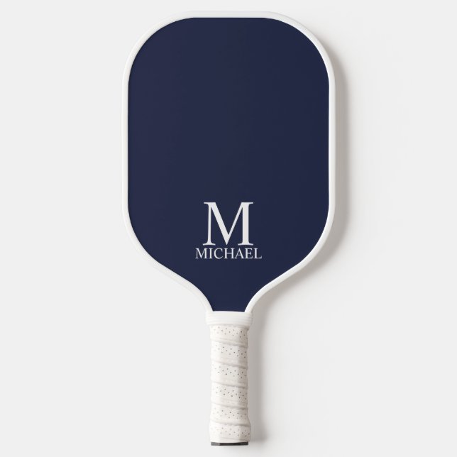 Classic Personalized Monogram and Name Pickleball Paddle (Front)