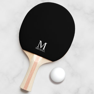Classic Personalized Monogram and Name Ping Pong Paddle