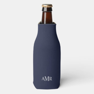 Classic Personalized Monogram Bottle Cooler