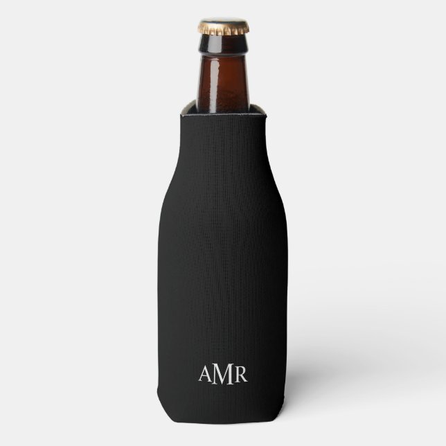 Classic Personalized Monogram Bottle Cooler (Bottle Front)
