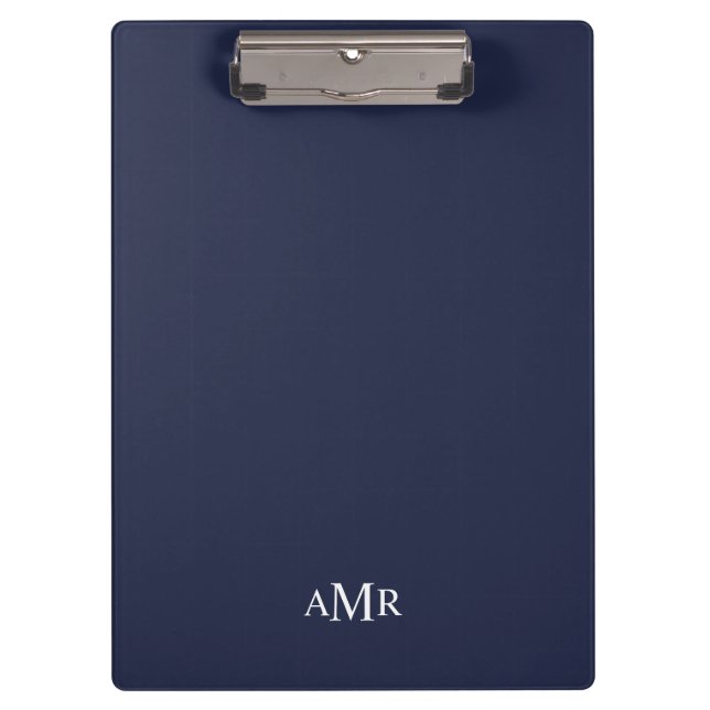 Classic Personalized Monogram Clipboard (Front)