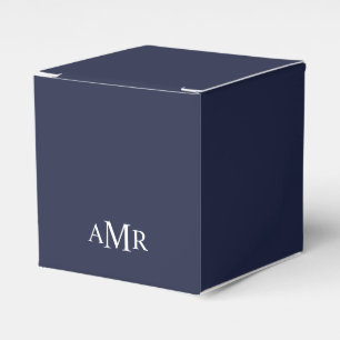 Classic Personalized Monogram Favor Box