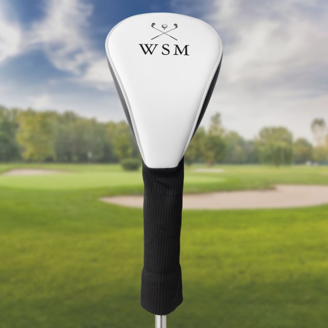 Classic Personalized Monogram Golf Clubs Head Cover (Creator Uploaded)