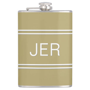 Classic Personalized Monogram Initials Drink Hip Flask