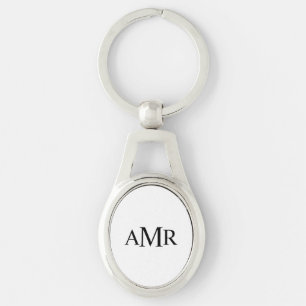Classic Personalized Monogram Keychain