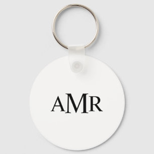 Classic Personalized Monogram Keychain